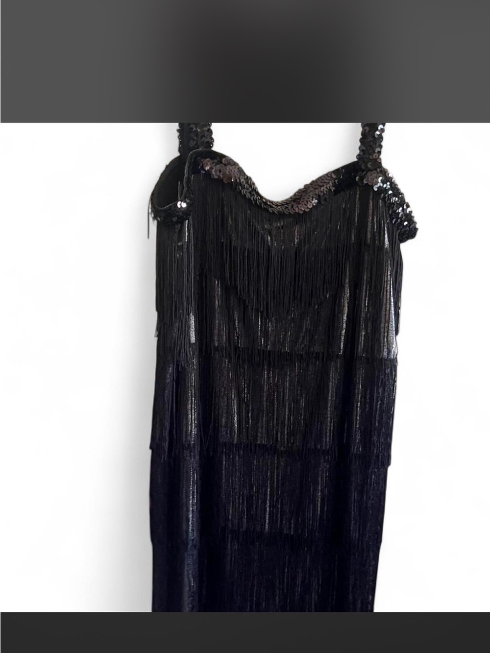 1920’s inspired Black Fringe Flapper Dress